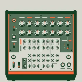 Modular analog synthesizer