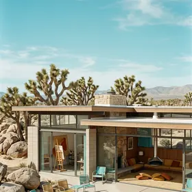 House with painting studio