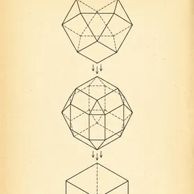Cuboctahedron collapsing into a cube